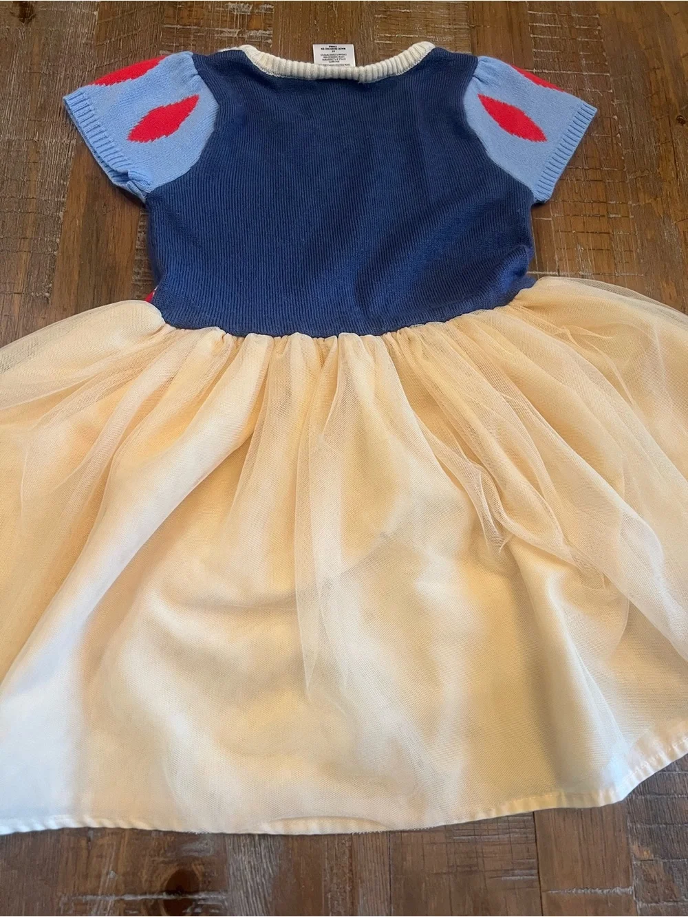 Disney Snow White Style Navy, Light Blue, Red & Yellow Tulle Dress - Picture 7 of 8